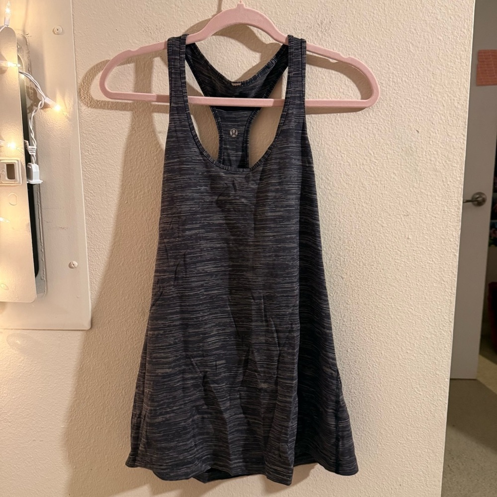 lululemon athletica Charcoal Racerback Tank Top